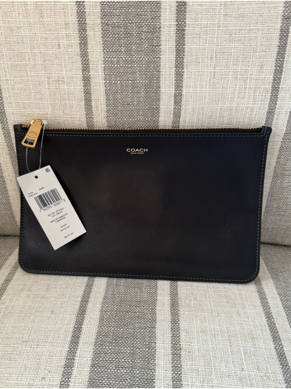 Authentic COACH New York Zip Pouch